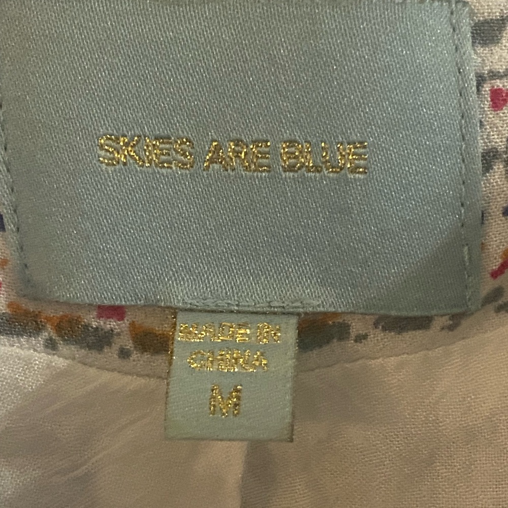 ANTHROPOLOGIE | SKIES ARE BLUE Tribal Print Dress size medium - Picture 6 of 7